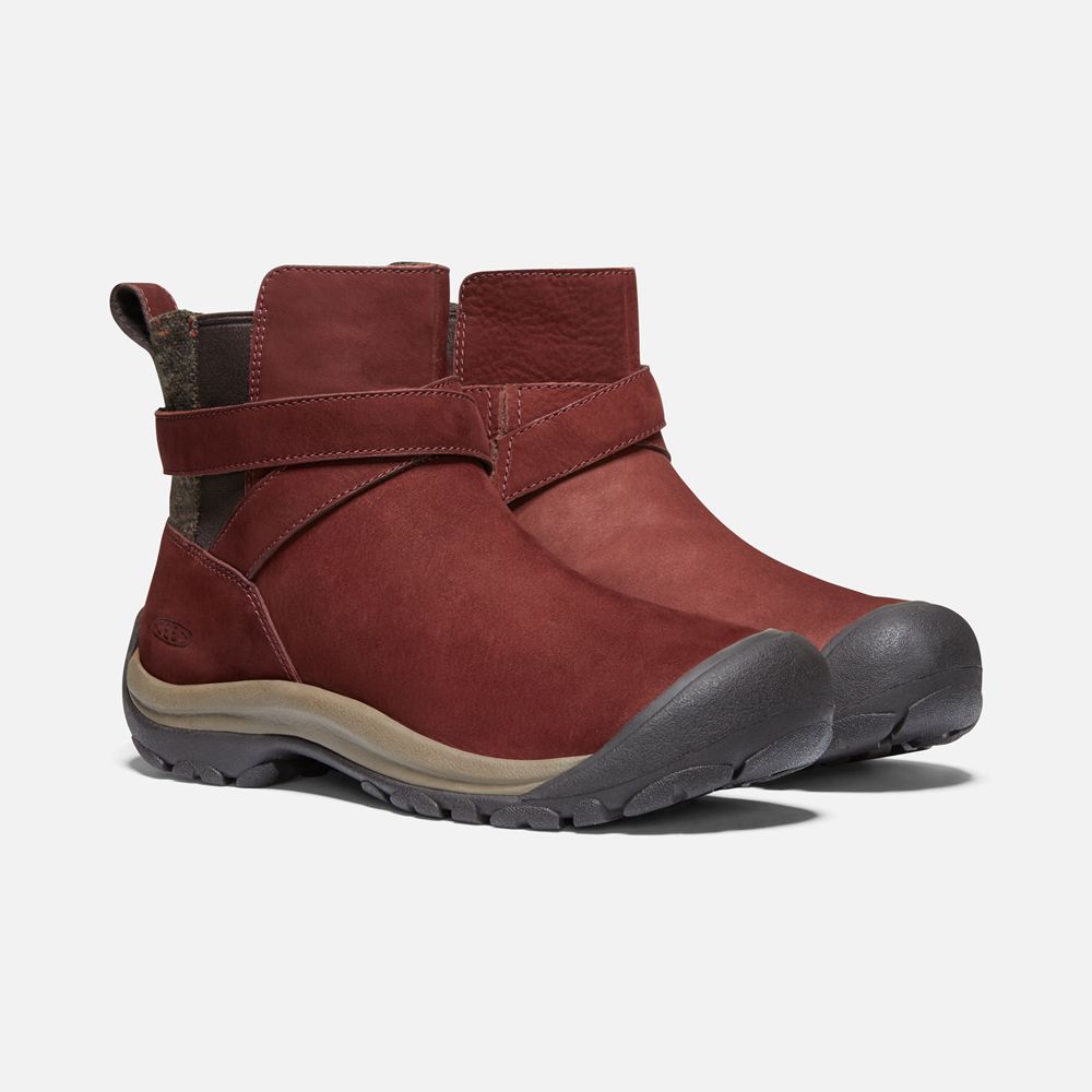 Botas de Invierno Keen Mexico Rojos Oscuro - Mujer Kaci Ii Pull On - XT0723458